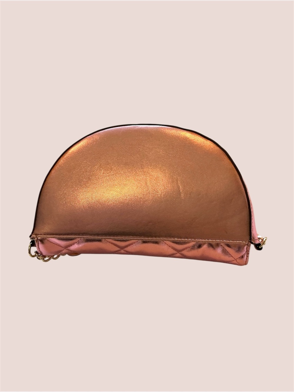Juicy Couture Metallic Rose Gold Quilted Crossbody Bag - Picture 6 of 9